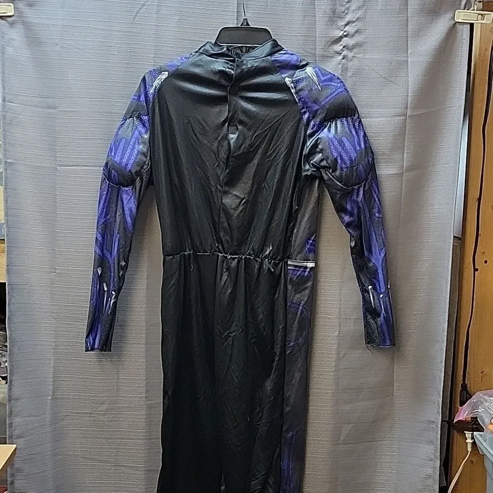 Rubies Avengers Black Panther Costume Child Sz large 12-14 Padded Bodysuit+ mask - Picture 4 of 9
